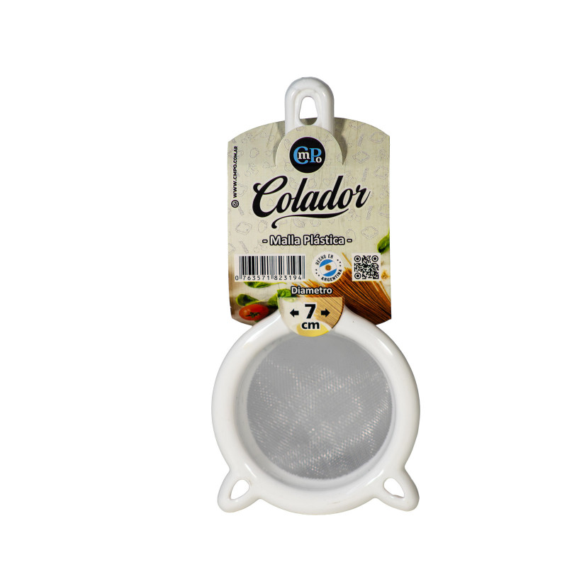Colador 7 cm. dia. - MALLA PLASTICA
